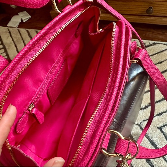COACH | Prince Street Mini Satchel w/ Crossbody Strap in Pink Ruby - Picture 7 of 16